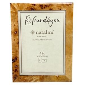 Natalini - ‘Blond Wood’ picture frame. 5” inches x 7”. NWT. Firm!